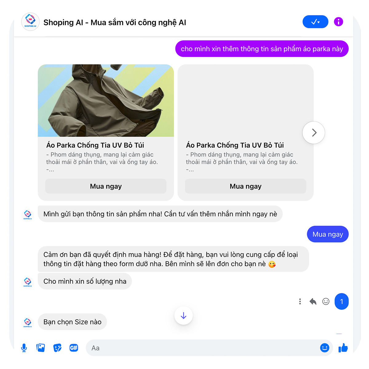 Tư vấn sản phẩm chi tiết